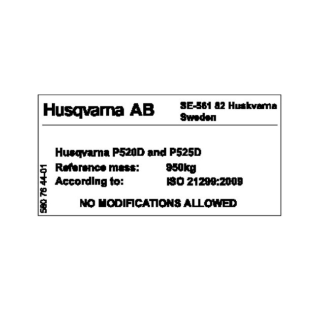 Autocollant 5807644-01