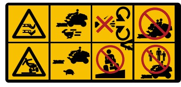 Autocollants de démarrage/avertissement P525D et P520