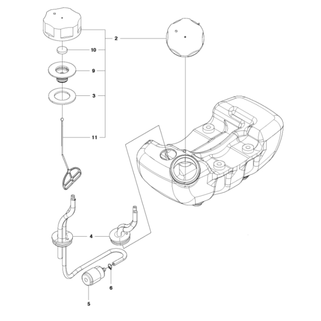 Réservoir De Carburant Complet 5869316-01