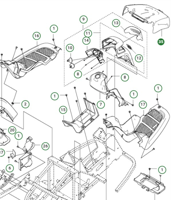 Couvercle, Cadre D'Outil 5892243-01
