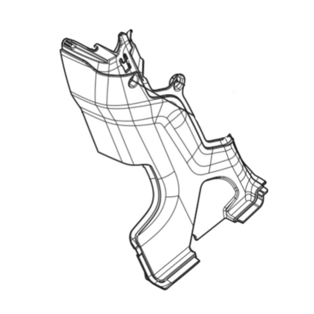 Cache colonne de direction, droite