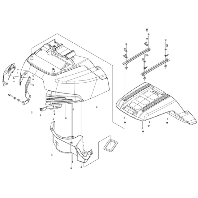 Ensemble de capot R420Tsx AWD