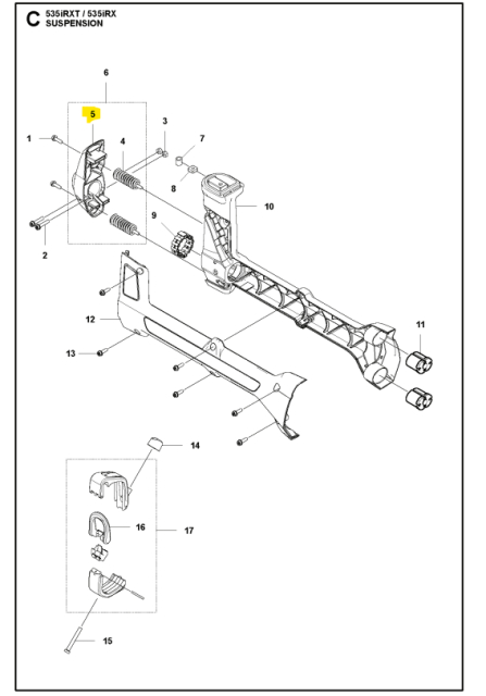 Support anti-vibration