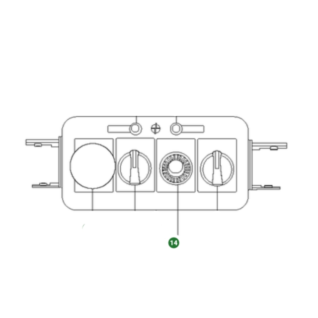 Potentiomètre 2,2 kΩ HTC 2500IX
