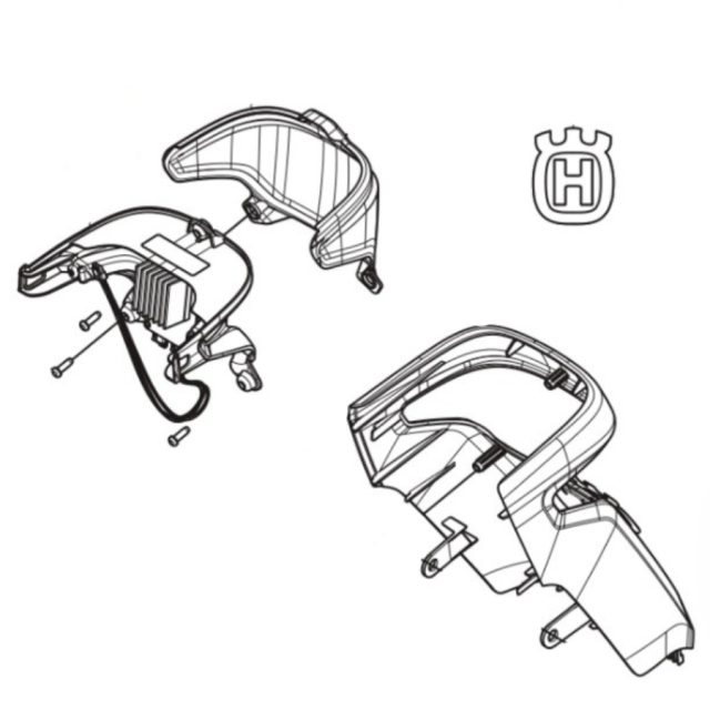 Cache de direction Partie avant M, Paille