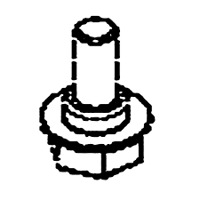 Boulon à tête hexagonale externe plate
