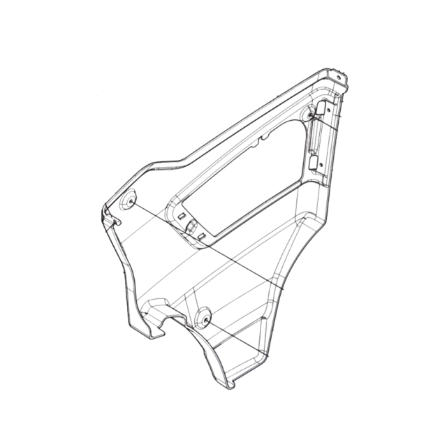 Couvercle droit P 520Dx/P 525Dx