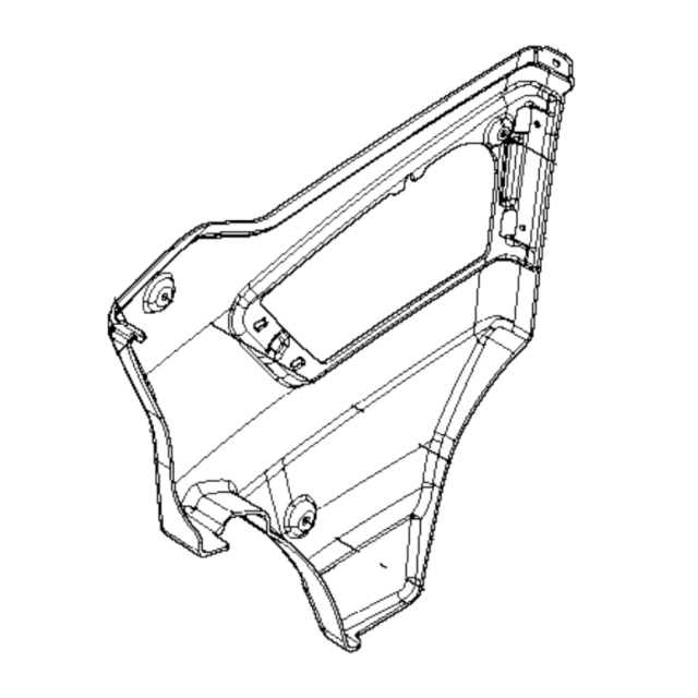 Couvercle droit P 520Dx/P 525Dx Fo