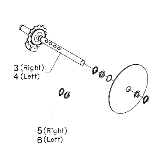 Kit Axe Droit Pour Cl400 5977133-01
