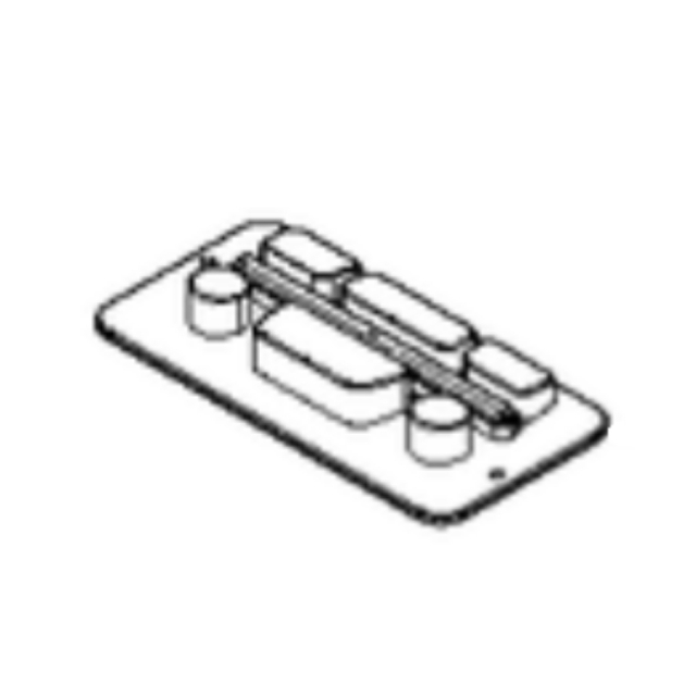 Clavier en silicone gris à 6 touches