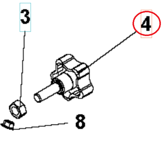 Bouton Em 15-540-50 M10 30 5986781-01