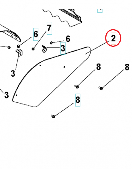Couvercle Goupilles Côté Couvercle Orange 5986809-01
