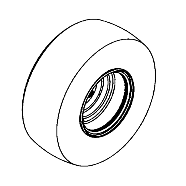 Roue 23 x 10,50 -12, 1,75 nos ms-417 argent