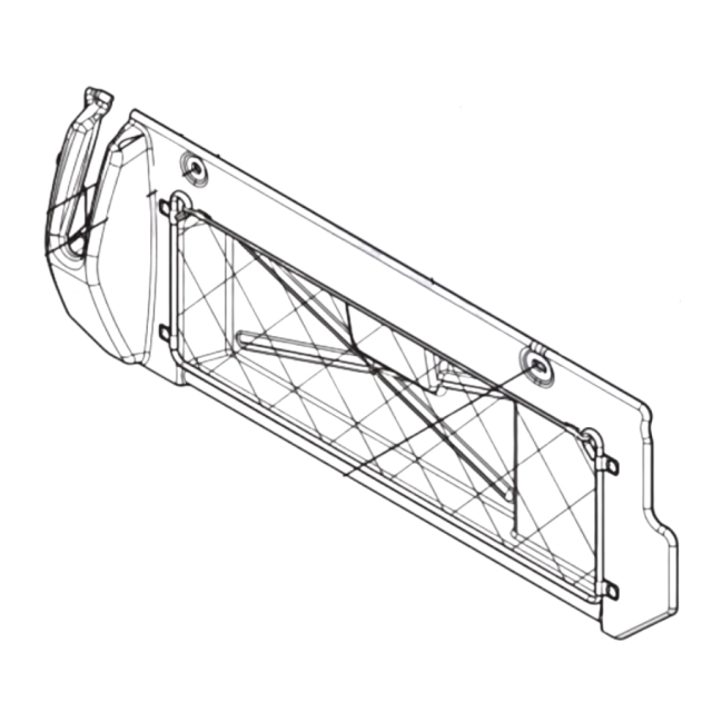 Plaque de talon du kit de couvercle