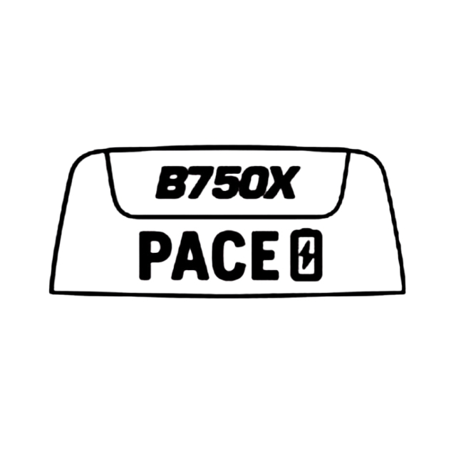 Logo Pace Étiquette B750X 5997135-02