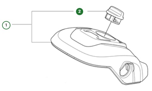 Couvercle de filtre à bouton Husqvarna