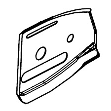 Plaque de guidage de chaîne 095