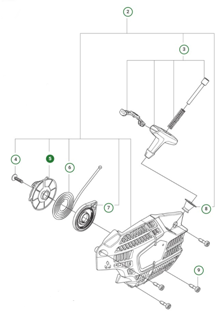 Poulie de démarreur 39 cm3