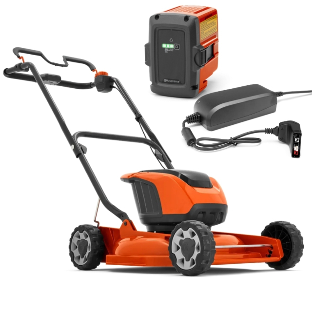 Husqvarna LB 146i Tondeuse Tractée À Batterie + BLi20 & QC80