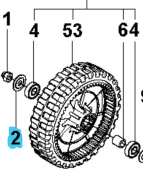 Rondelle De Couvercle 2956667-02 Rondelle De Couvercle 2956667-02