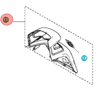 Couverture Avant, Avec Autocollant 5010563-01