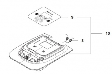 KIT COUVERCLE INCL CLAVIER
