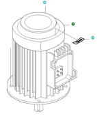Moteur électrique 9,2 kW, 575-600 V 5013656-03 Moteur électrique 9,2 kW, 575-600 V 5013656-03