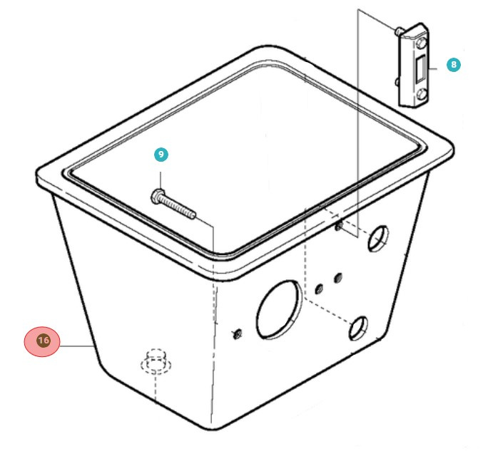 Réservoir hydraulique 5013658-01