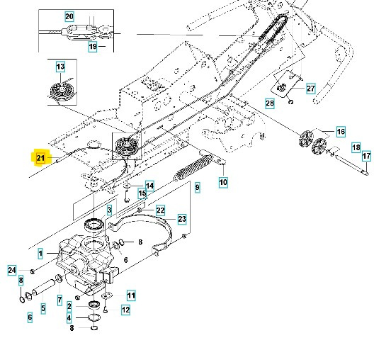 Câble complet Rider 11, 13, 15, 16, 18, 418Ts, PR17, FR2213MA