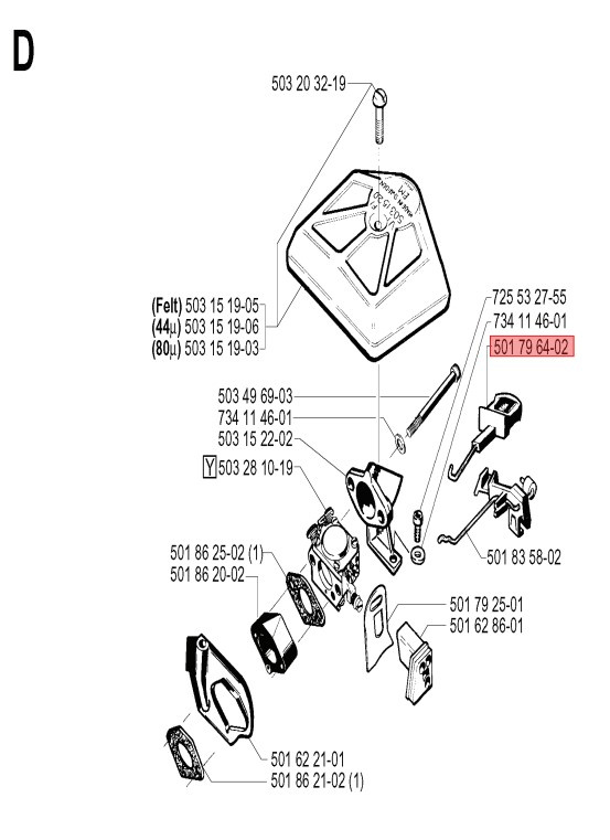 Commande De Starter Husqvarna 5017964-02