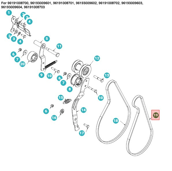 Sangle ST224, ST224P, ST227, ST324
