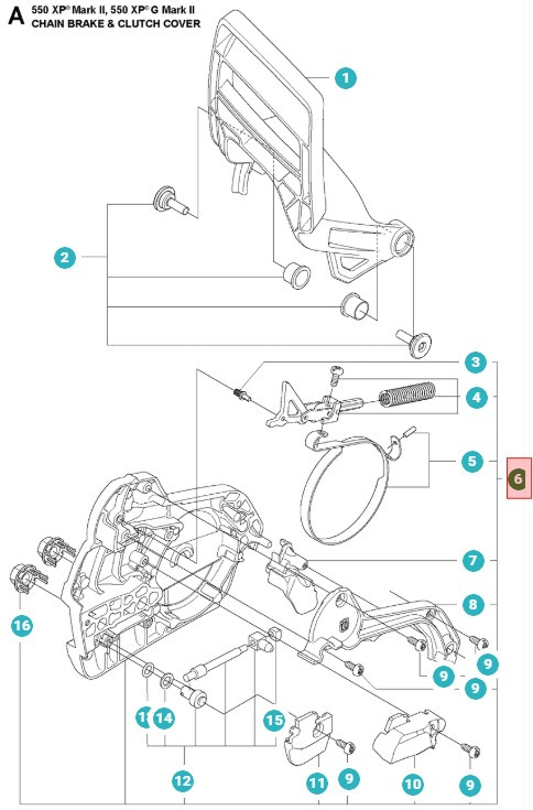 Couvercle D'Embrayage Complet 550XP / 560XP