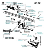 Réservoir d'essence 250R, 250RX Réservoir d'essence 250R, 250RX