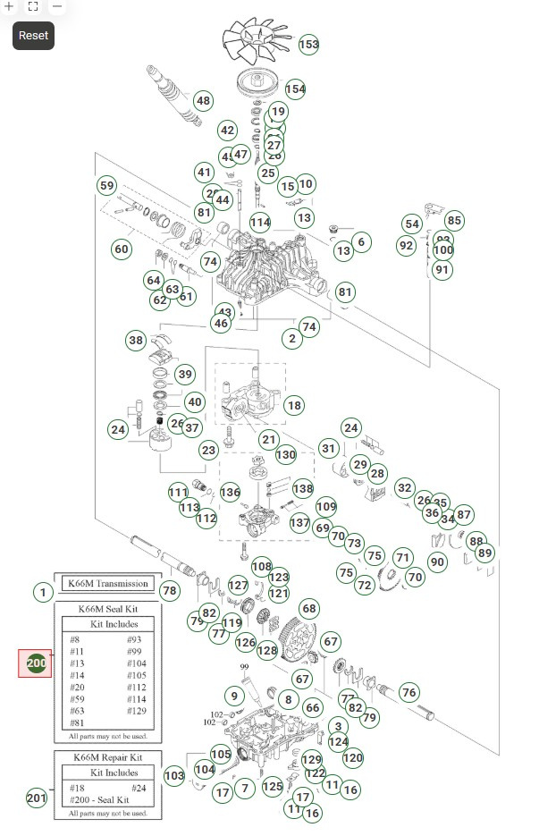K66B,D,I,K,M Kit De Joints 5024513-01