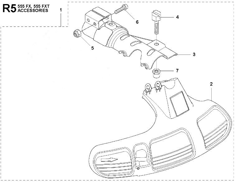 Protecteur de tondeuse 555FXT, 355FXT, 355FRM