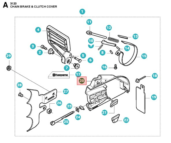 Couvercle d'embrayage 3120XP