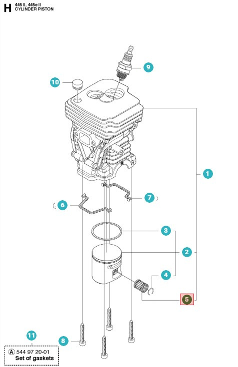 Roulement De Boulon De Piston 5032563-02
