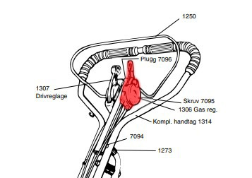 Commandes D'Accélérateur/Frein Pro S OHV 5032989-01