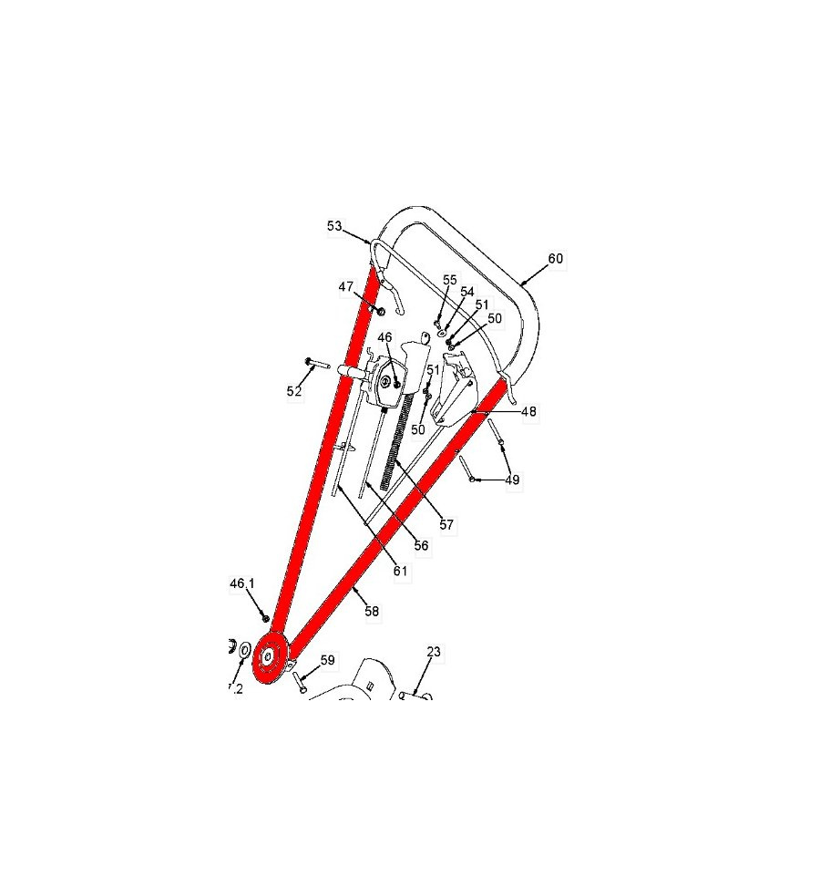 Poignée supérieure Klippo Cobra, Comet S, Excellent S