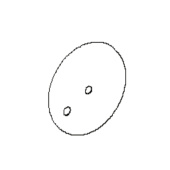 Plaque de roue Brillant droite, 2 trous Plaque de roue Brillant droite, 2 trous