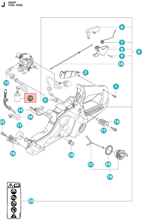Husqvarna Filtre À Carburant 5034432-03