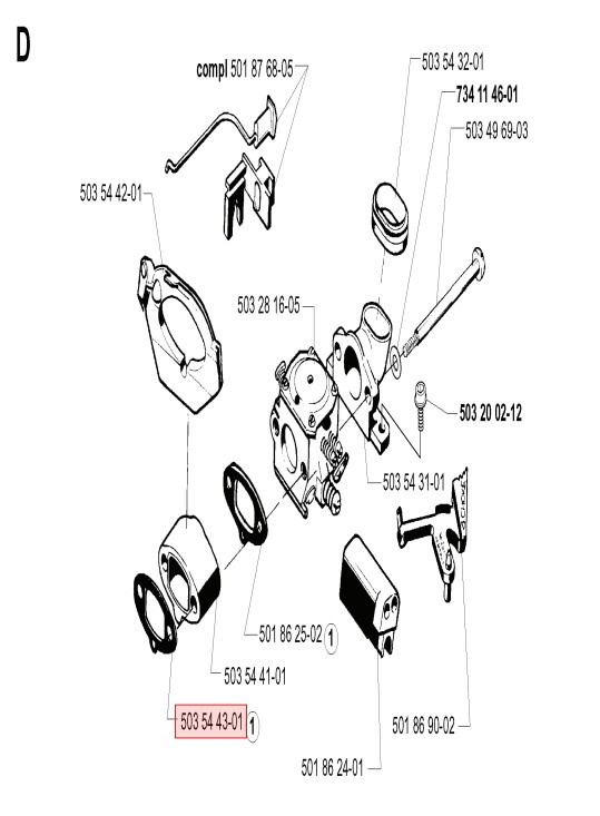 Joint Piece Intermediaire 5035443-01