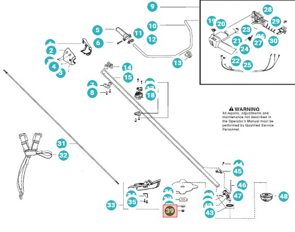 Ecrou Arbre à lame 5038563-01