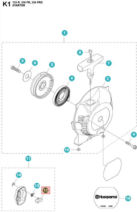 Crochet de démarrage 5038735-02