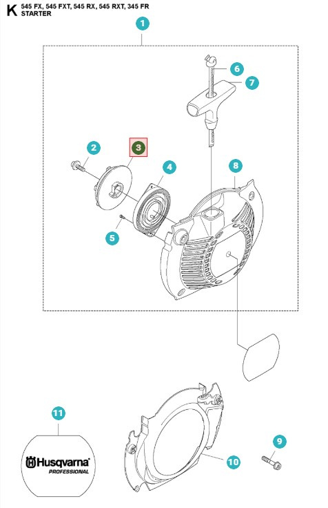 Roue de ligne 5039573-01