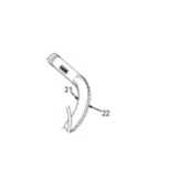 Poignée en plastique Rouge Droite Poignée en plastique Rouge Droite