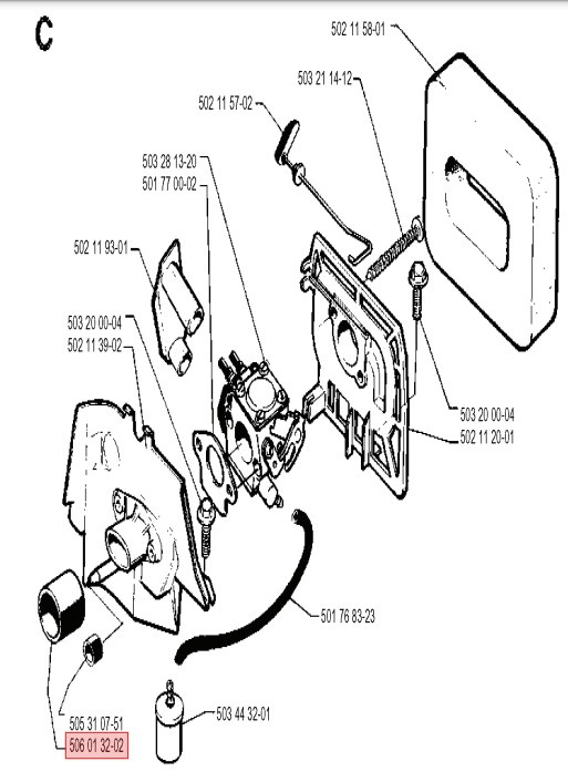 Tuyau d'admission 5060132-02