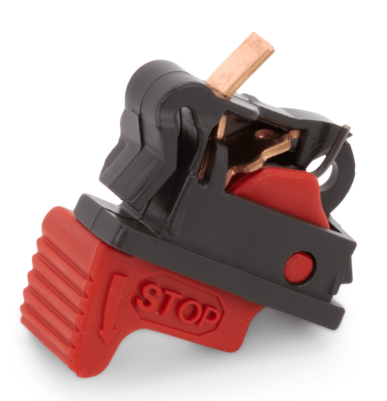 Interrupteur d'arrêt gris