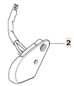 Interrupteur d'arrêt (à droite) Interrupteur d'arrêt (à droite)