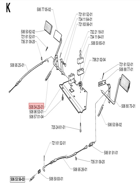 Ressort de rappel Levier d'embrayage